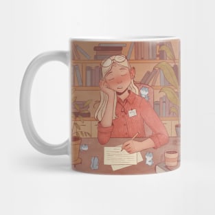 Tired of studying girl Mug